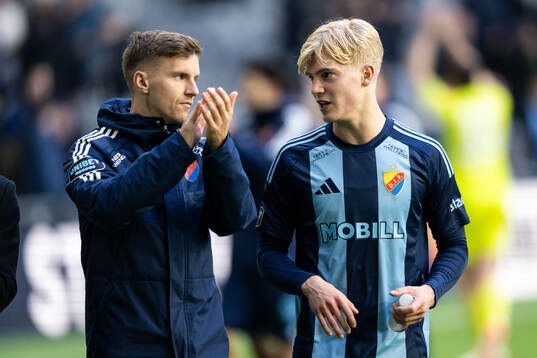 Djurgårdens Samuel Leach Holm och Lucas Bergvall