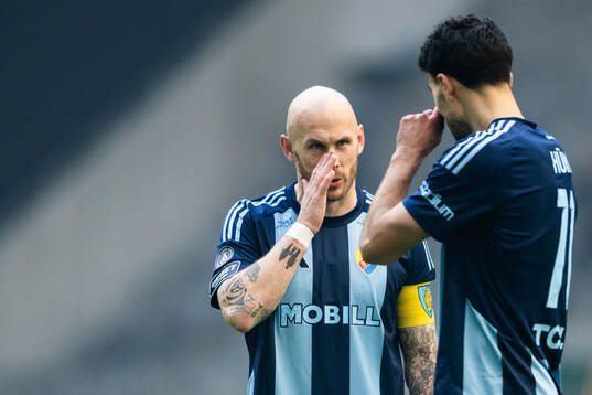 Djurgårdens Magnus Eriksson och Deniz Hummet