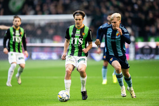 GAIS Axel Henriksson och Djurgårdens Lucas Bergvall