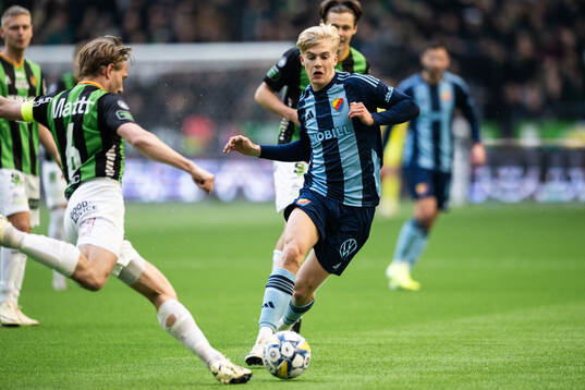GAIS August Wängberg och Djurgårdens Lucas Bergvall