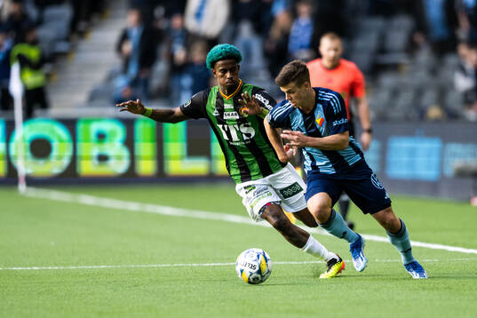 GAIS Chovanie Shakur Amatkarijo och Djurgårdens Samuel Dahl