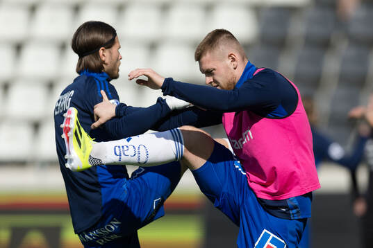 IFK Norrköpings Arnor Traustason och Amadeus Sögaard