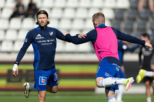 IFK Norrköpings Arnor Traustason och Dino Salihovic