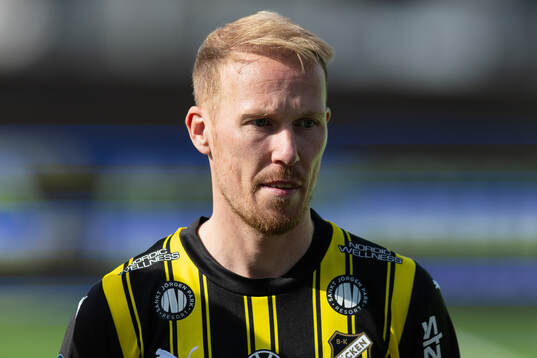 Häckens Mikkel Rygaard Jensen på line up innan
