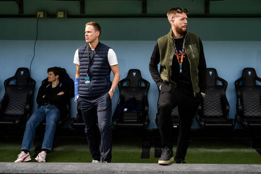 Malmö FFs Niklas Moisander och Pontus Jansson