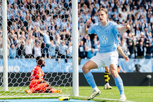Malmö FFs Erik Botheim jublar