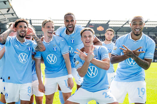 Malmö FFs Taha Ali , Sergio Pena, Sebastian Nanasi, Jens