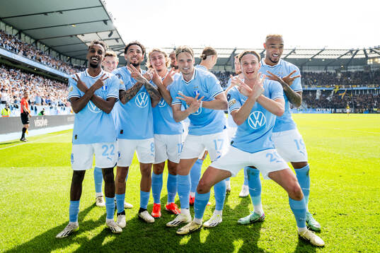 Malmö FFs Taha Ali , Sergio Pena, Sebastian Nanasi, Jens