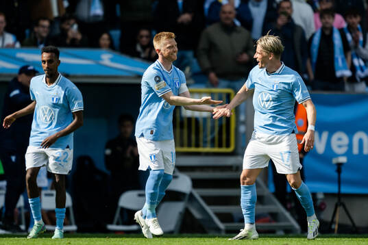 Malmö FFs Anders Christiansen och Jens Stryger Larsen