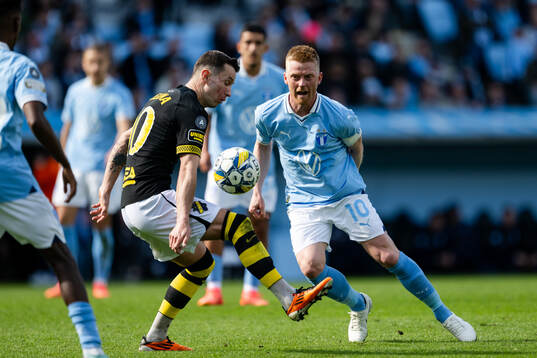 AIKs Bersant Celina och Malmö FFs Anders Christiansen