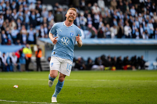 Malmö FFs Anders Christiansen jublar
