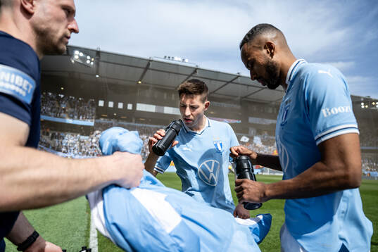 Malmö FFs Lasse Berg Johnsen och Isaac Kiese Thelin