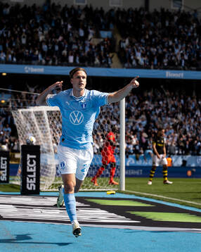 Malmö FFs Erik Botheim jublar