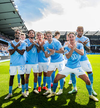 Malmö FFs Taha Ali, Sergio Pena, Sebastian Nanasi, Jens
