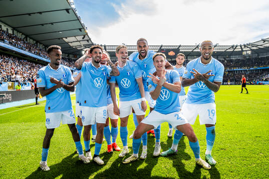 Malmö FFs Taha Ali, Sergio Pena, Sebastian Nanasi, Jens