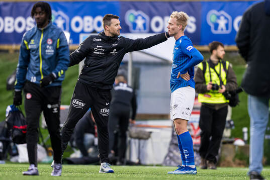 Eirik Horneland, head coach of Brann, and Magnus Warming of