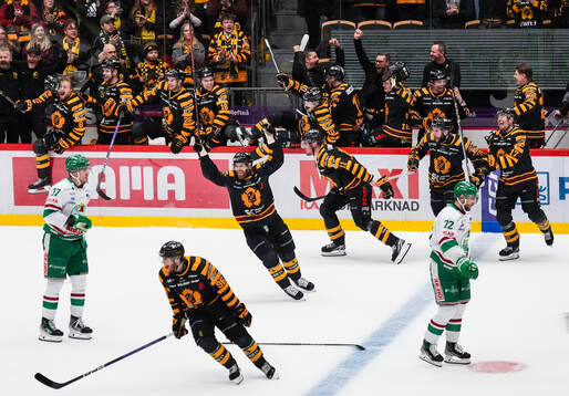 Skellefteås spelare jublar