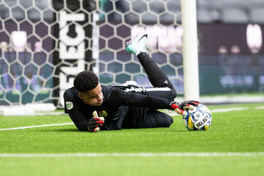Hammarbys målvakt Oliver Dovin