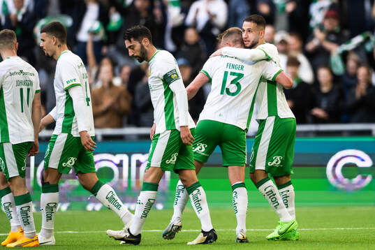 Hammarbys Abdelrahman Boudah Saidi och Mads Fenger Nielsen