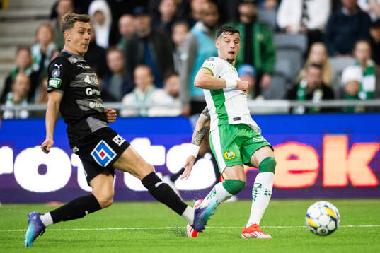 Västerås Simon Gefvert och Hammarbys Viktor Dukanovic