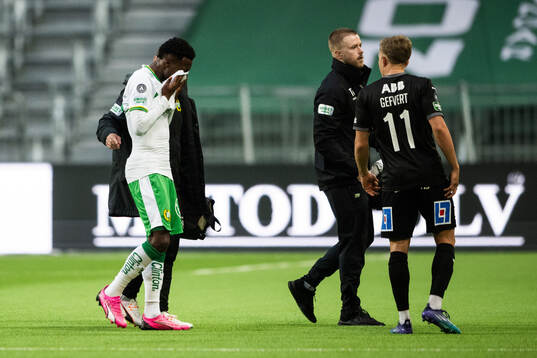 Hammarbys Shaquille Pinas har ont