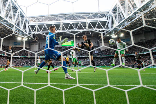 Hammarbys Abdelrahman Boudah Saidi gör 1-0 bakom