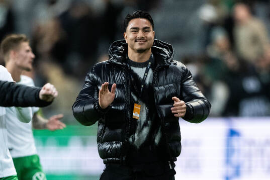 Hammarbys Jusef Erabi jublar