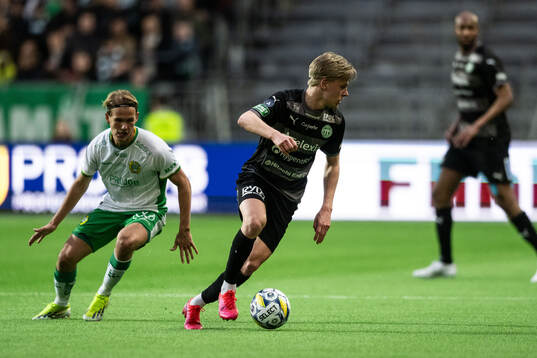 Hammarbys Markus Karlsson och Västerås Marcus Linday