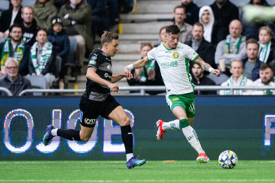 Västerås Simon Gefvert och Hammarbys Viktor Dukanovic