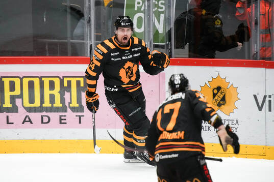 Skellefteås Andreas Johnson jublar