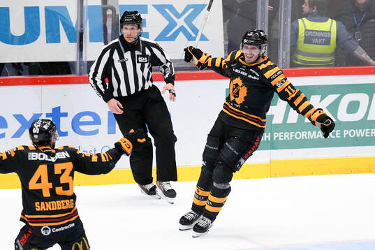 Skellefteås Max Lindholm jublar