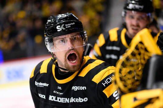 Skellefteås Andreas Johnson jublar