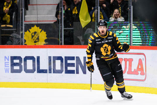 Skellefteås Andreas Johnson jublar