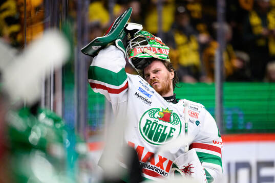 Rögles målvakt Christoffer Rifalk deppar