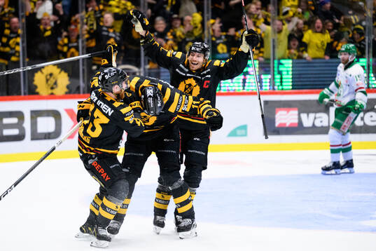 Skellefteås Max Lindholm jublar