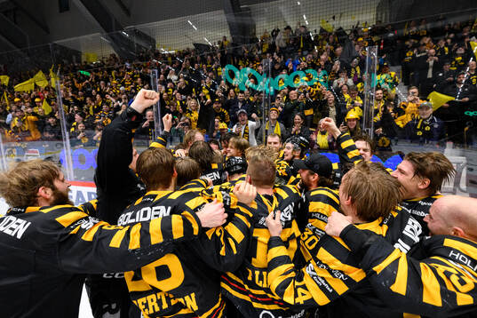 Skellefteås spelare jublar
