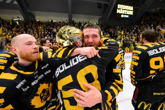 Skellefteås spelare jublar