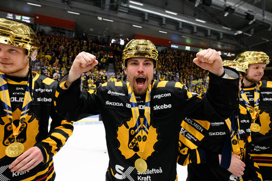 Skellefteås Andreas Johnson jublar