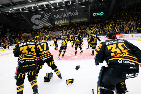 Skellefteås spelare jublar