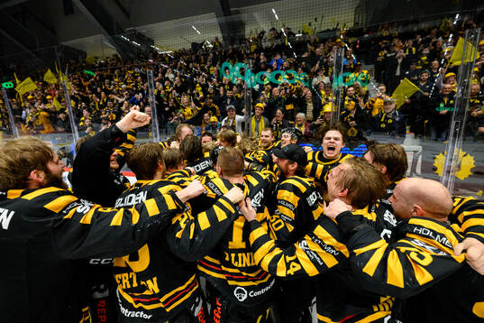 Skellefteås spelare jublar