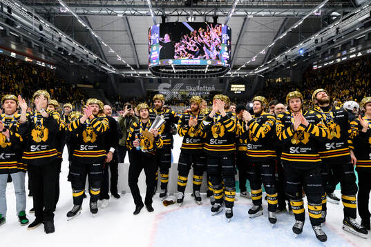 Skellefteås spelare jublar