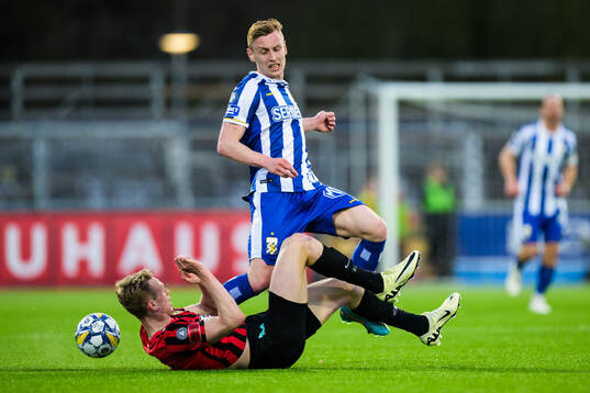 Brommapojkarnas Torbjörn Lysaker Heggem och IFK Göteborgs