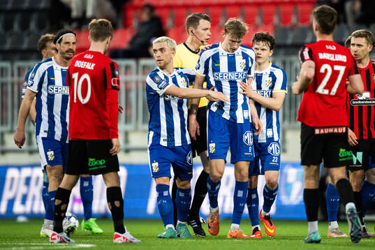 IFK Göteborgs Andreas Pyndt, Laurs Skjellerup och Kolbeinn