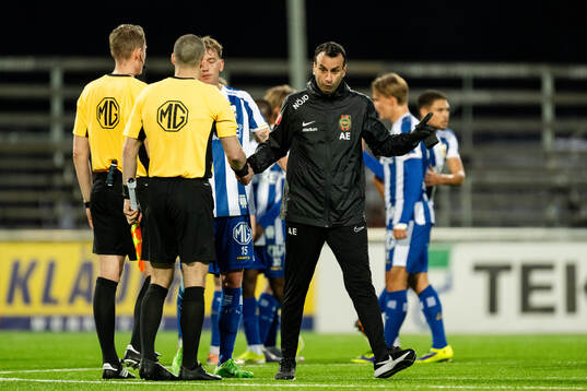 Brommapojkarnas tränare Andreas Engelmark