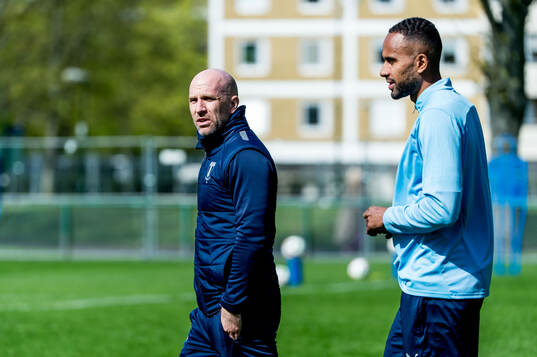 Malmö FFs tränare Henrik Rydström och Isaac Thelin