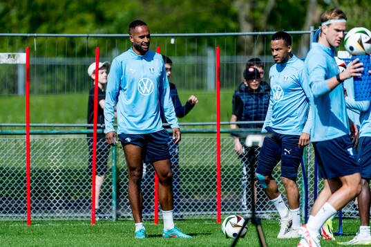 Malmö FFs Isaac Thelin och Martin Olsson
