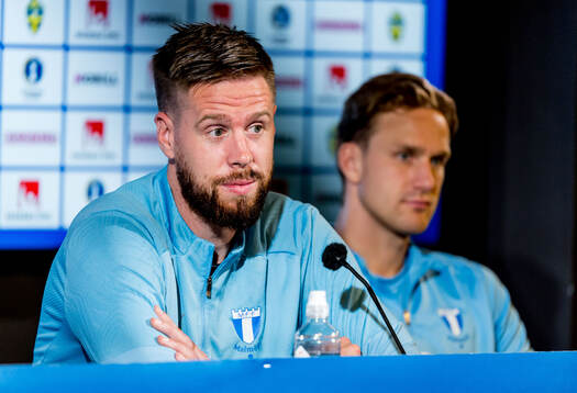 Malmö FFs Pontus Jansson och Erik Botheim
