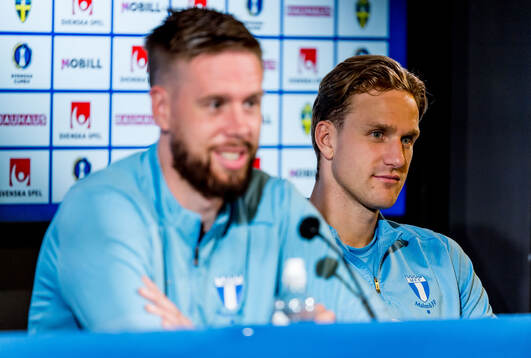 Malmö FFs Pontus Jansson och Erik Botheim