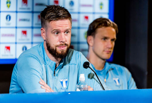 Malmö FFs Pontus Jansson och Erik Botheim