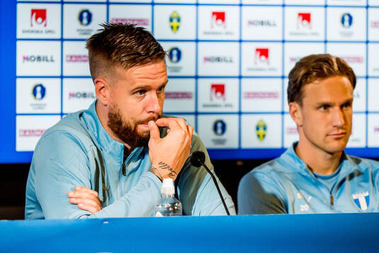 Malmö FFs Pontus Jansson och Erik Botheim